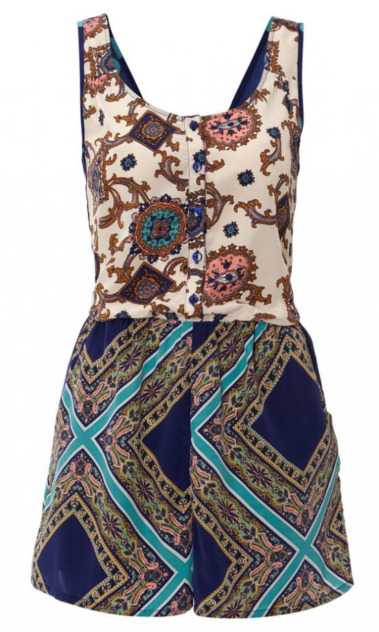 George At Asda Print Clash Playsuit