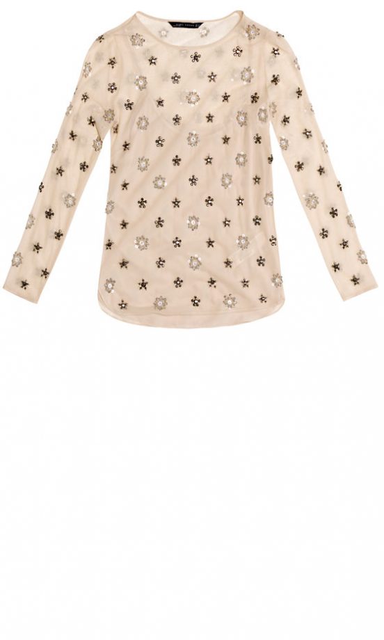 Zara Tulle Blouse With Applique, £69.99