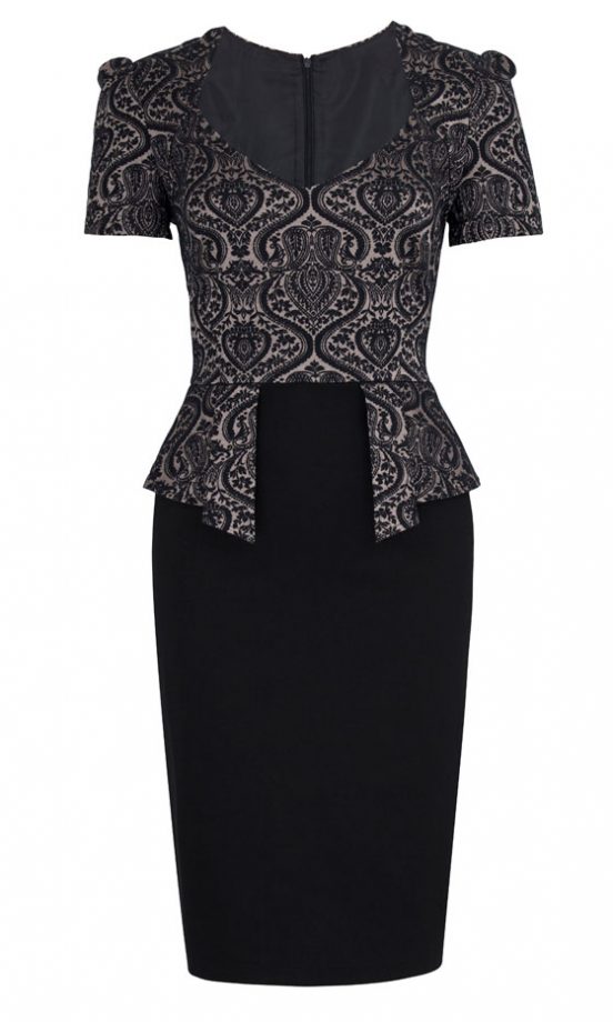 Marks And Spencer Peplum Dress, £49.50