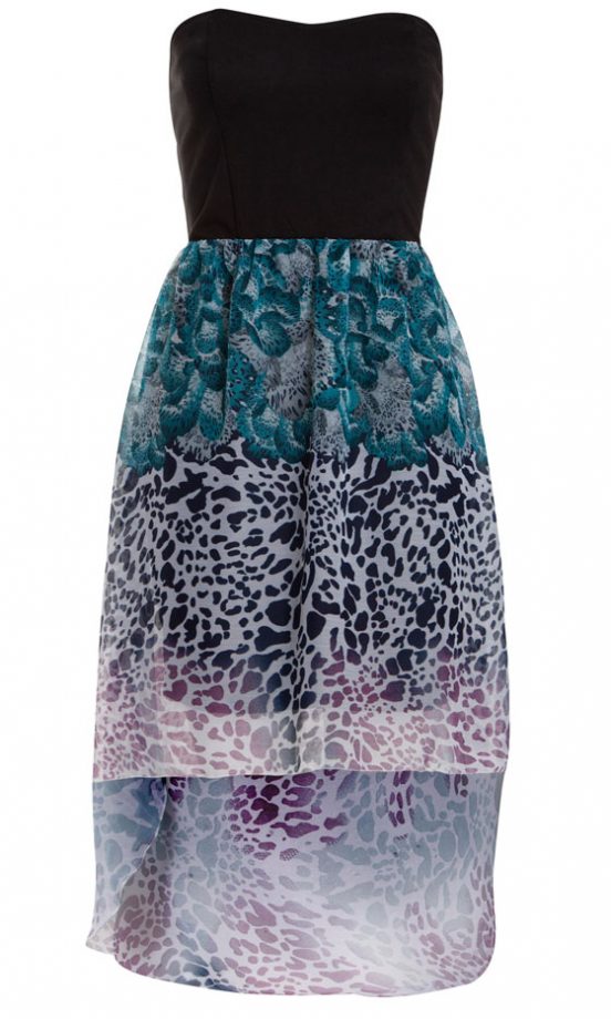 New Look Pussycat Animal Print Bandeau Dress, £29.99