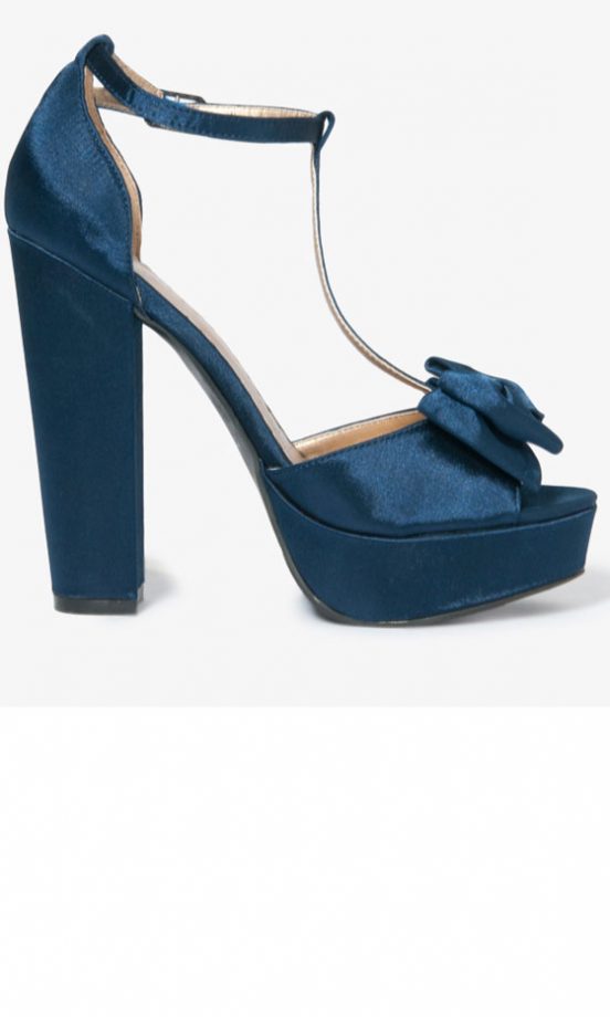 Forever 21 AW12 Teal Bow Heels