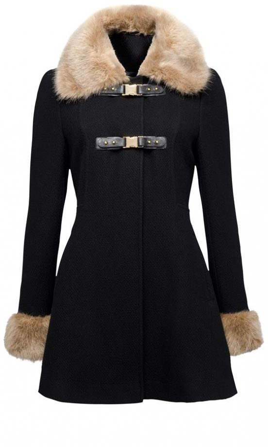 TU At Sainsbury's AW12 Black Cast With Faux Fur Trim, £60