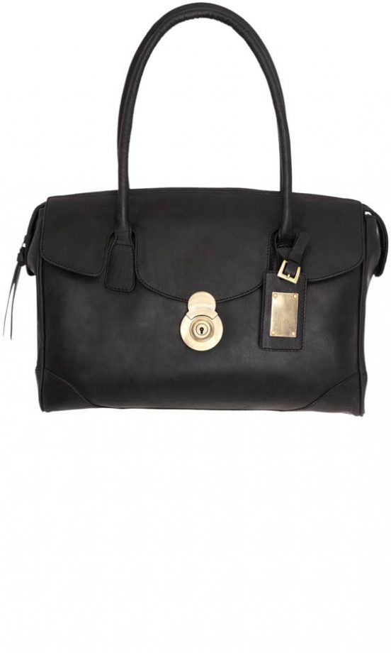 TU At Sainsbury's AW12 Black Leather Bag, £40