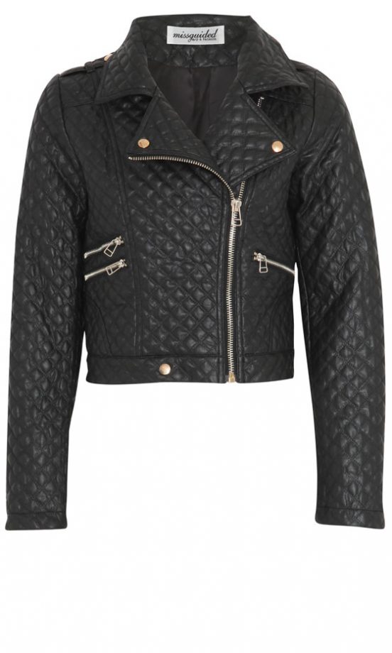 Missguided AW12 Black Quilted Biker Jacket, £49.99