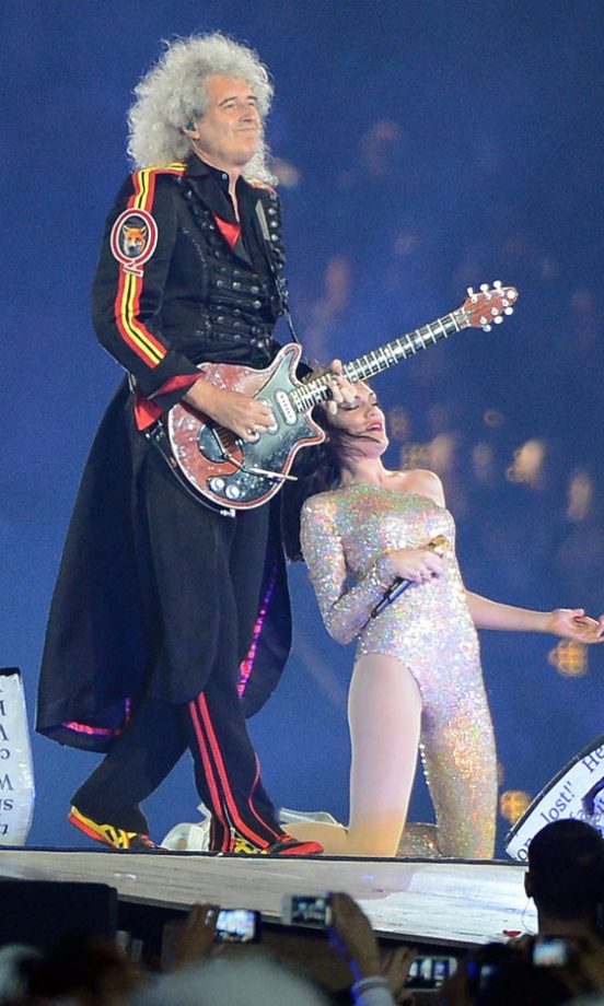 Brian May And Jessie J At The Olympic Closing Ceremony
