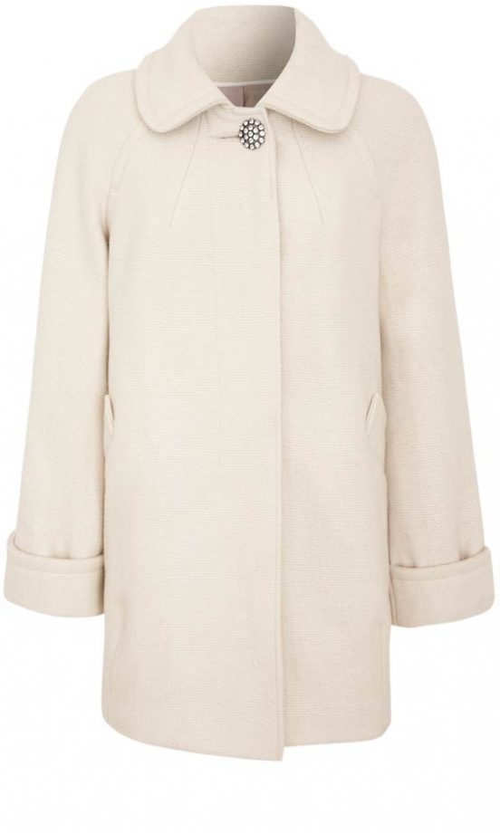 TU At Sainsbury's AW12 Cream Bubble Hem Coat, £45