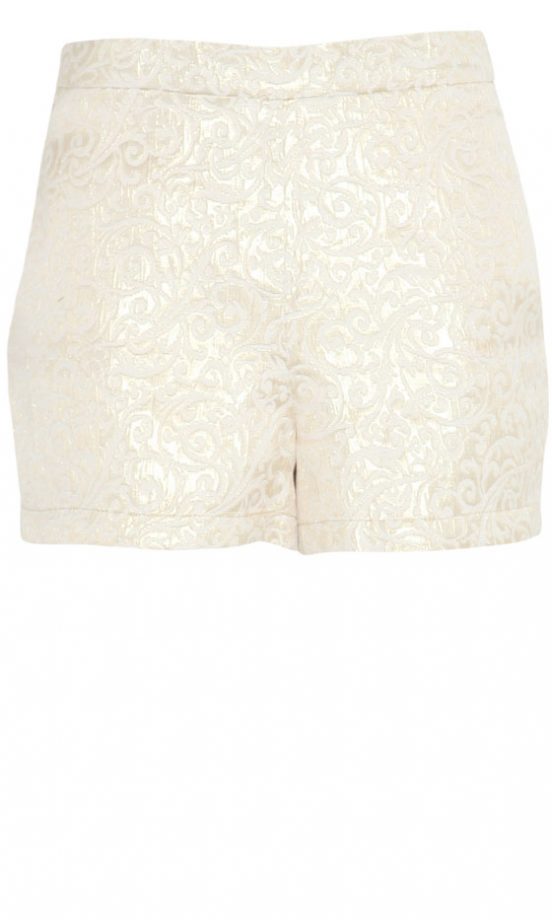 Missguided AW12 Cream Jacquard Shorts, £24.99