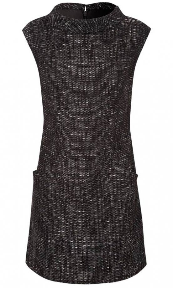 TU At Sainsbury's AW12 Dark Grey Tweed Print Dress, £28