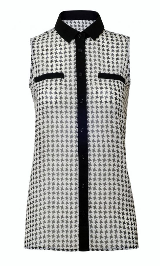 George AW12 Dogtooth Print Sleeveless Blouse, £10