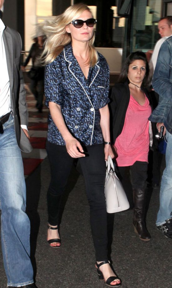 Kirsten Dunst Arriving At the Airport For Cannes Film Festival 2012