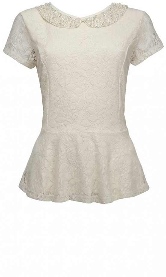 TU At Sainsbury's AW12 Embellished Lace Peplum, £18