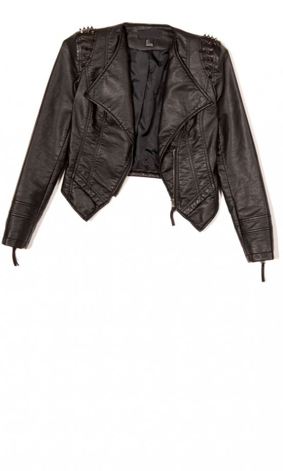 Forever 21 AW12 Faux Leather Jacket With Spikes, £32.75