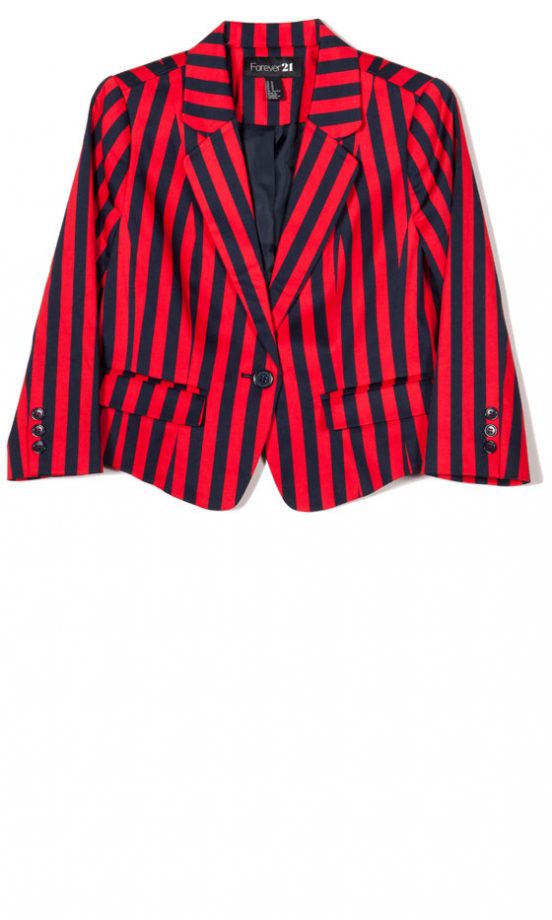 Forever 21 AW12 Striped Blazer, £19.75