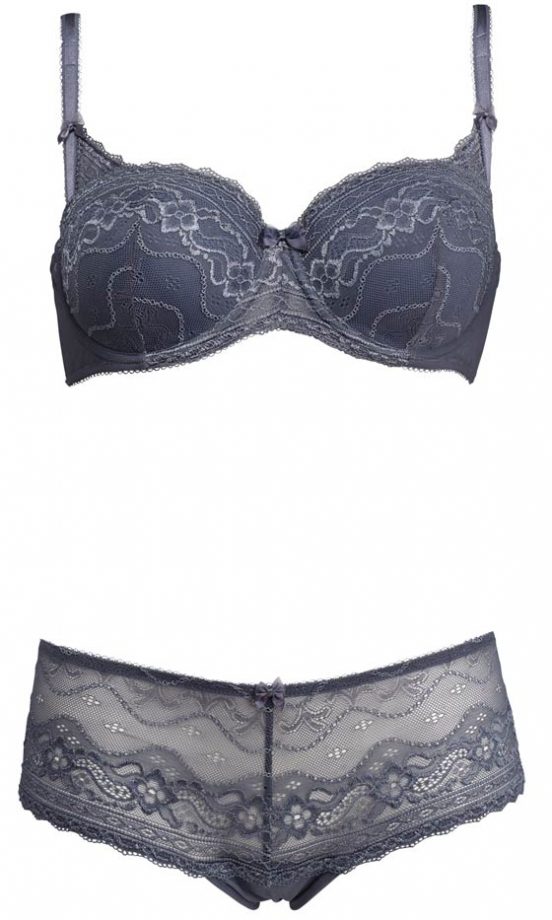 TU At Sainsbury's AW12 Geo Lace Balcony Padded Bra And Shorts, £15