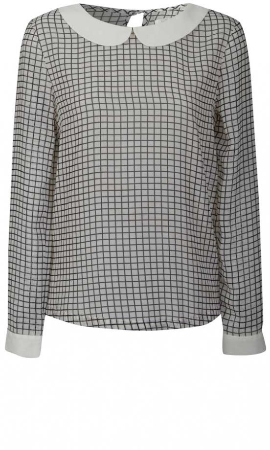 Glamorous AW12 Printed Long Sleeve Blouse