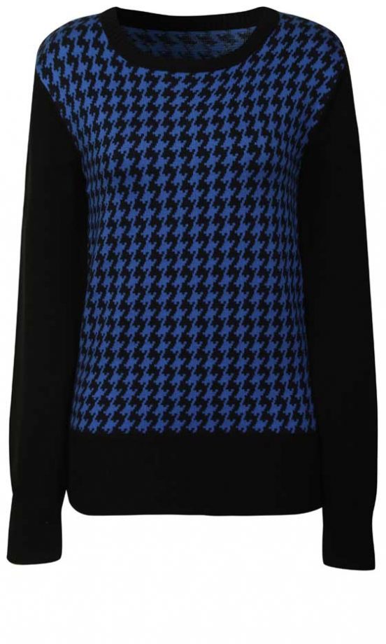 Glamorous AW12 Dogtooth Print Jumper