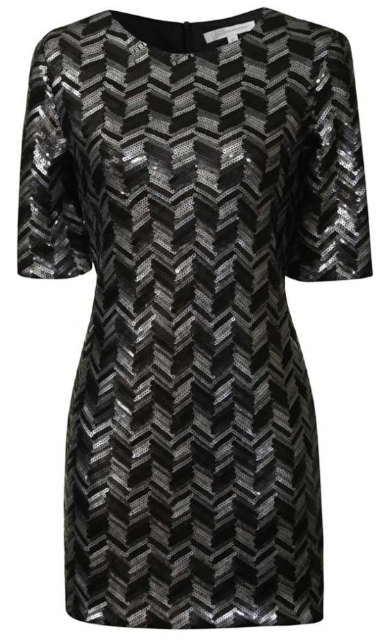 Glamorous AW12 Zig Zag Sequined Dress