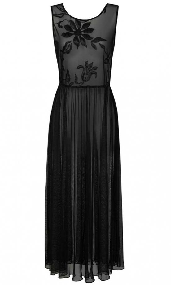 Glamorous AW12 Black Embroidered Dress