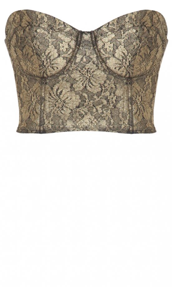 Missguided AW12 Gold Lace Bralet, £24.99