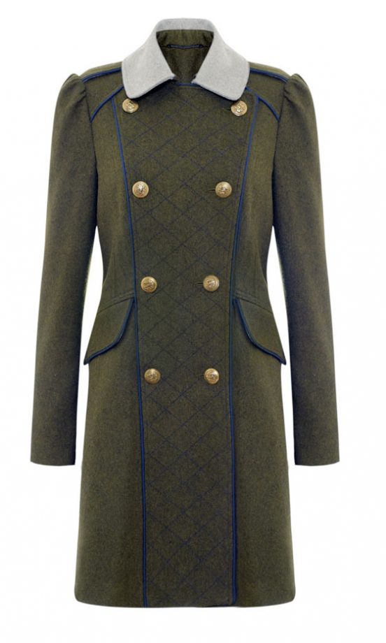 George AW12 Khaki Military Coat, £35
