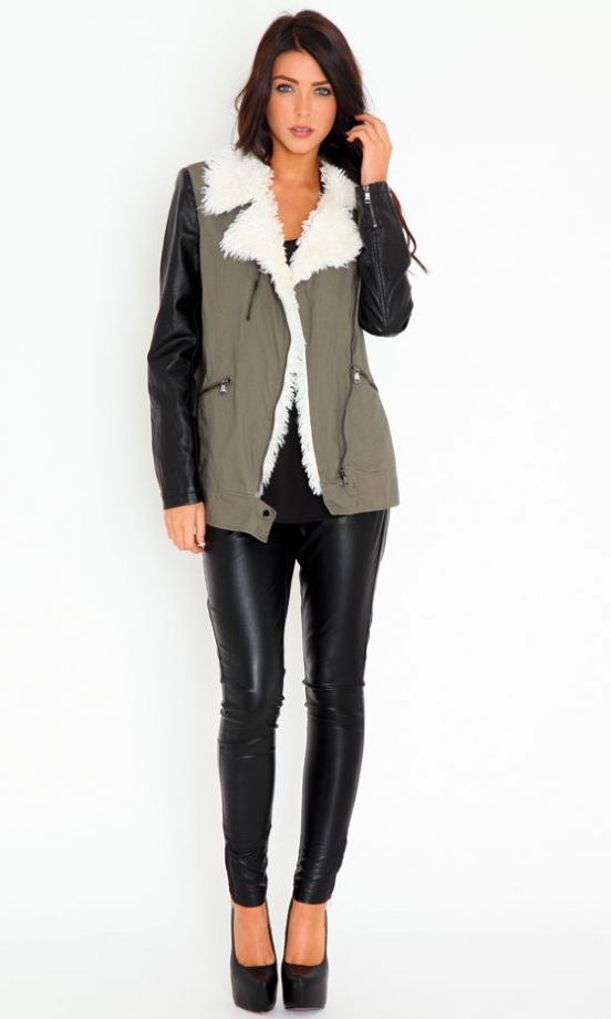 Missguided AW12 Khaki Jacket, £54.99, Trousers £29.99