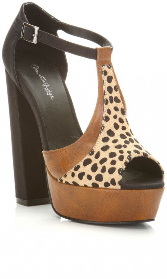 Miss Selfridge Leopard Heels, £48