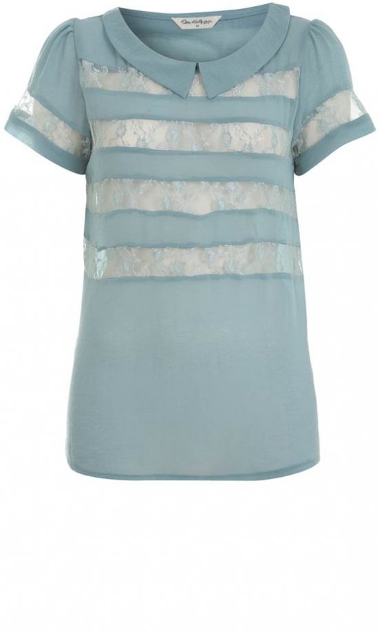 Miss Selfridge Lace Insert Top, £28