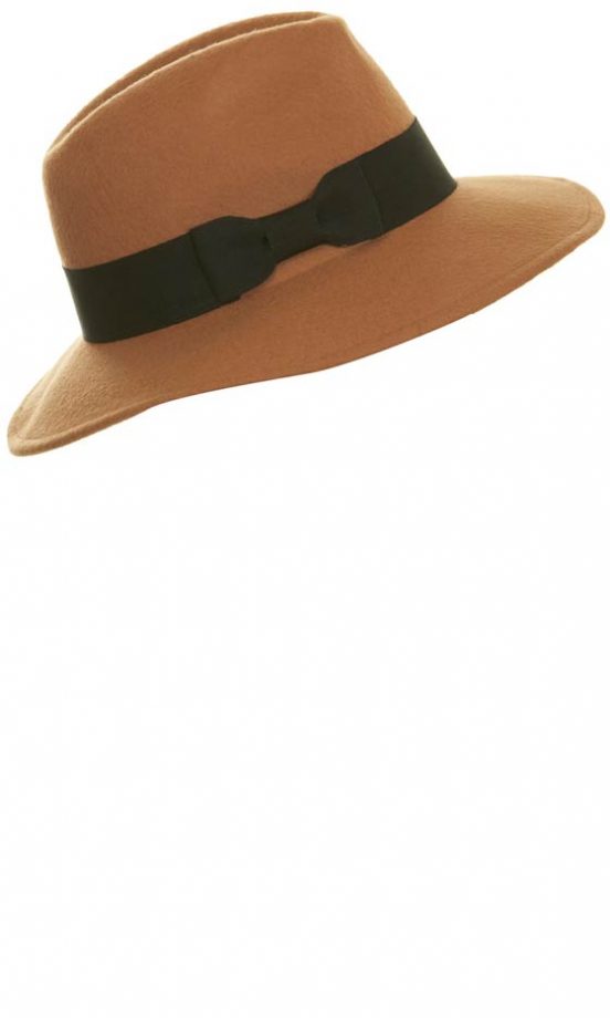 Miss Selfridge Tan Fedora Hat, £25