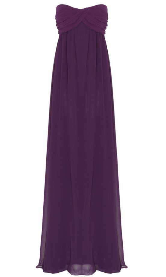 Missguided AW12 Harriet Gather Chiffon Look Maxi Dress, £38.99