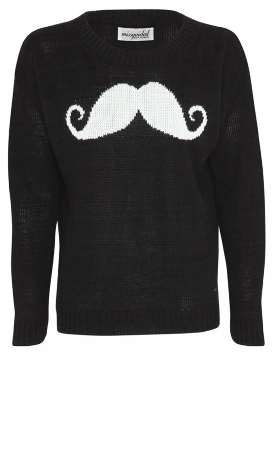 Missguided AW12 Jolanda Moustache Jumper, £22.99