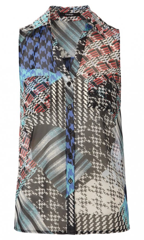 George AW12 Multicoloured Houndstooth Shirt, £10