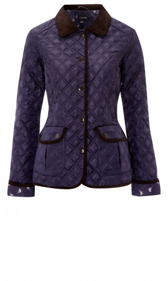 George AW12 Navy Quilted Jacket, £20