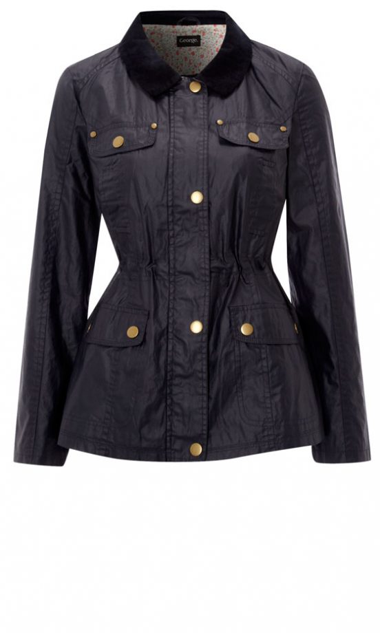 George AW12 Navy Waxed Jacket, £30