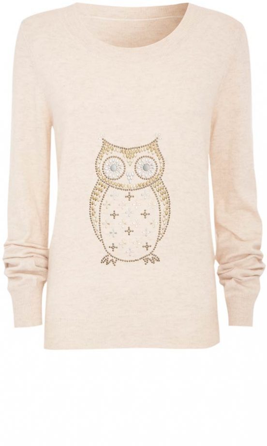 TU At Sainsbury's AW12 Oatmeal Owl Motif Jumper, £22