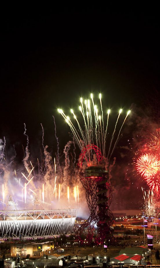 Fireworks At The Olympic Closing Ceremony