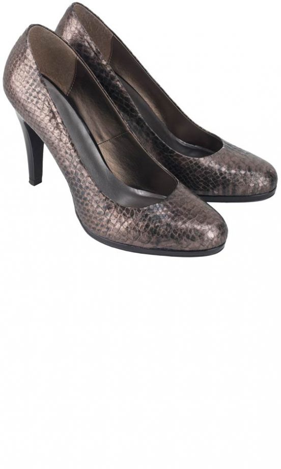 TU At Sainsbury's AW12 Pewter Snake Skin Platform Courts, £18