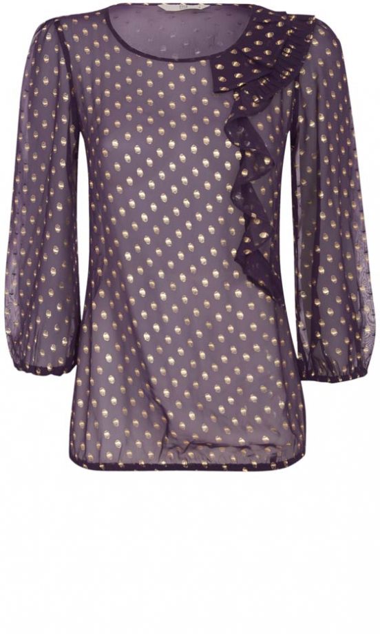 TU At Sainsbury's AW12 Purple And Gold Blouse, £20