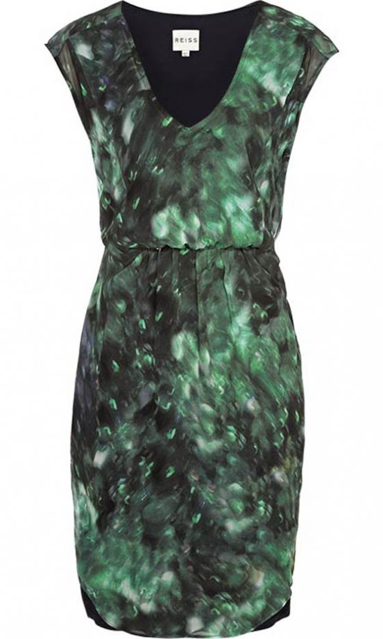 Reiss Emerald Print Dress, £179
