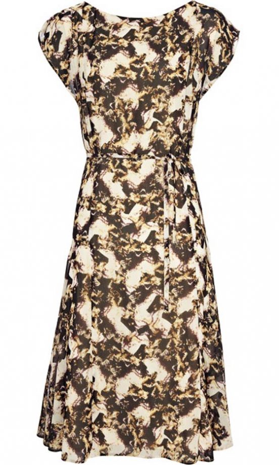 Reiss Printed Soft Pleat Dress, £179