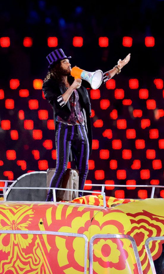 Russell Brand At The Olympic Closing Ceremony