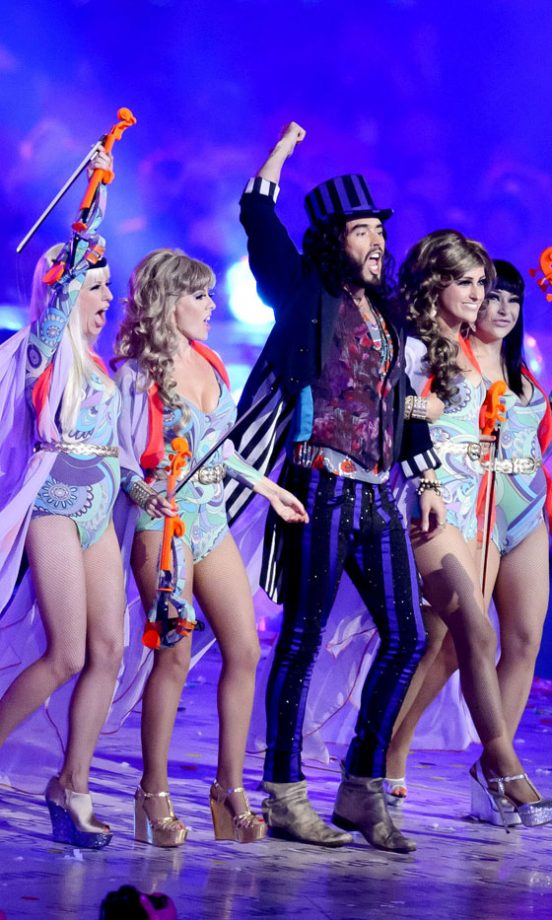 Russell Brand At The Olympic Closing Ceremony