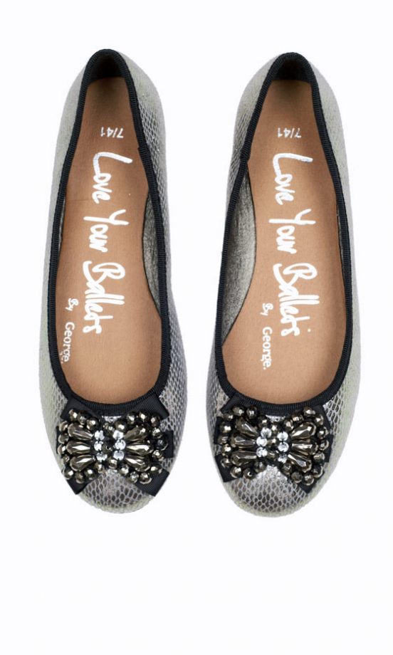 George AW12 Silver Embelished Pump Shoes, £12