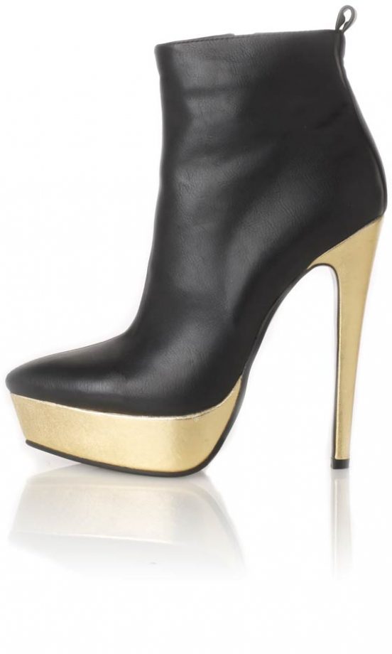 Stylistpick AW12 'Caprice' Gold Platform Boots