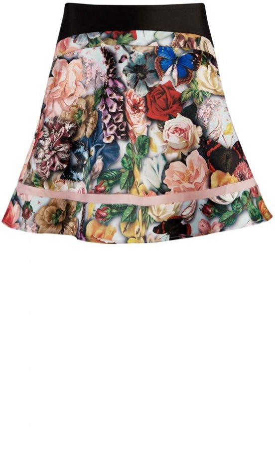 Ted Baker A-Line Floral Skirt, £99