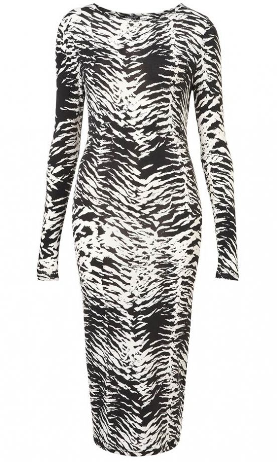 Topshop Animal Print Monochrome Dress, £32