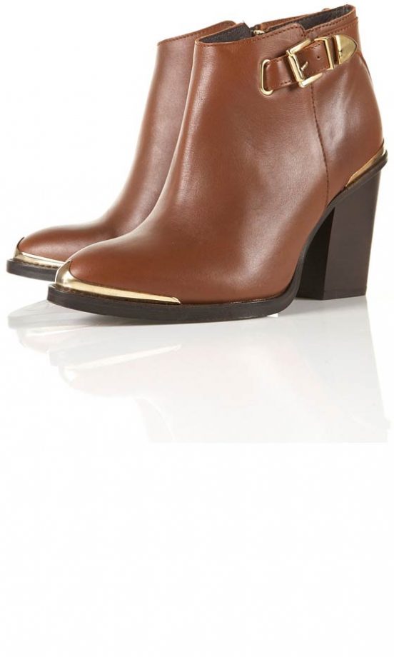 Topshop Tan Ankle Boots, £120