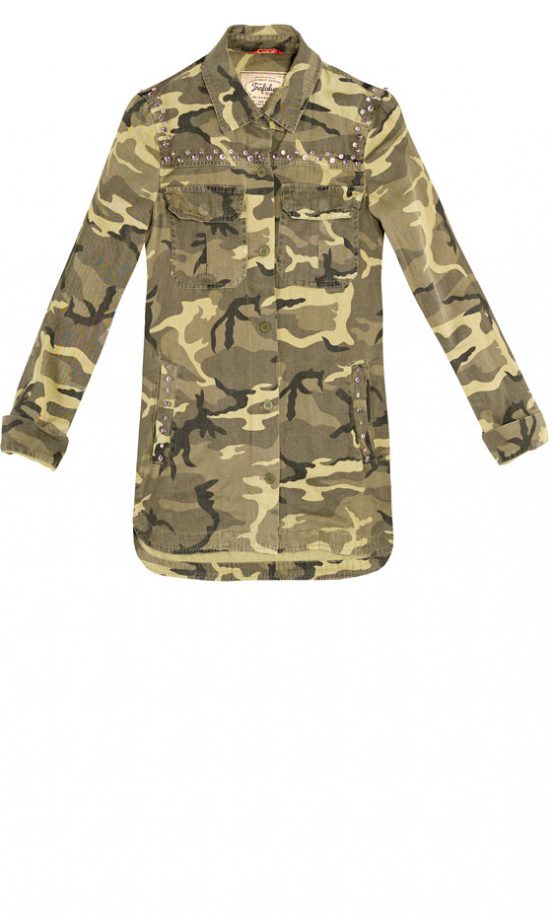 Zara Camouflage Shirt Jacket
