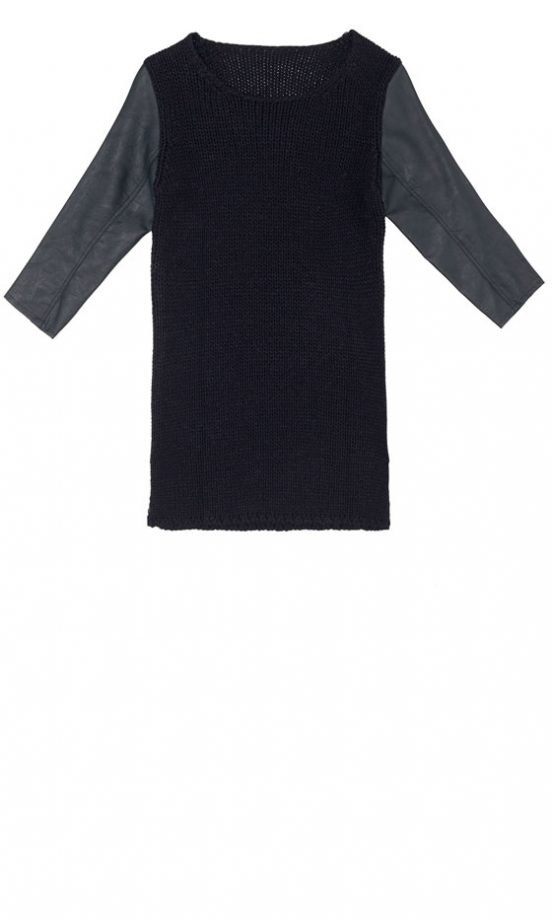 Zara Black Contrast Sleeve Top