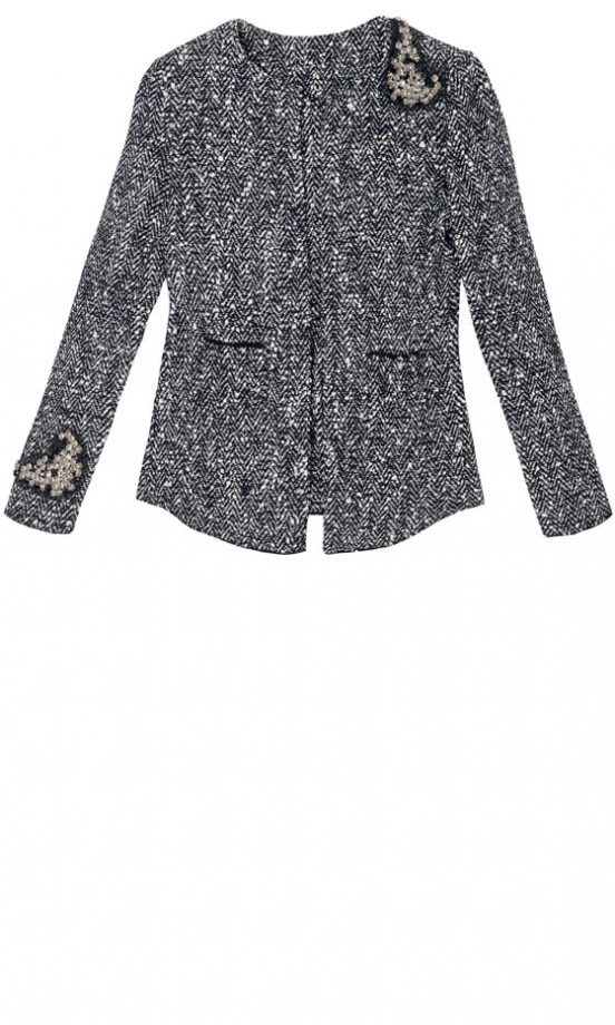 Zara Grey Knit Jacket