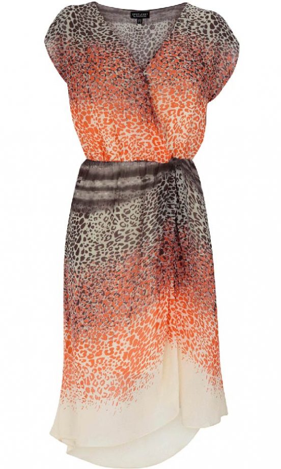 Warehouse Animal Wrap Dress, £70